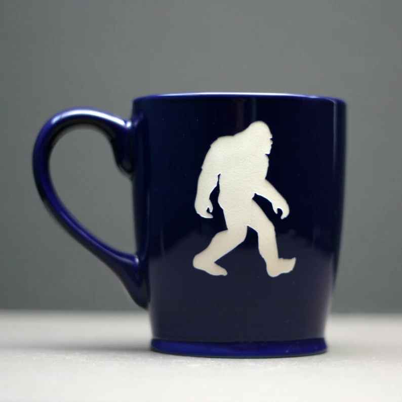 Bigfoot Sandblasted Ceramic Coffee Mug