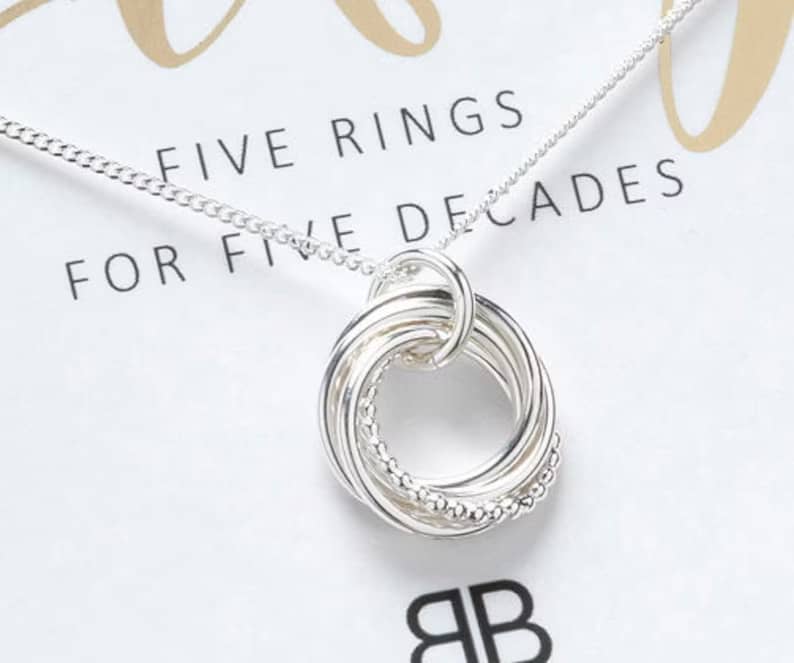 Five Ring Necklace