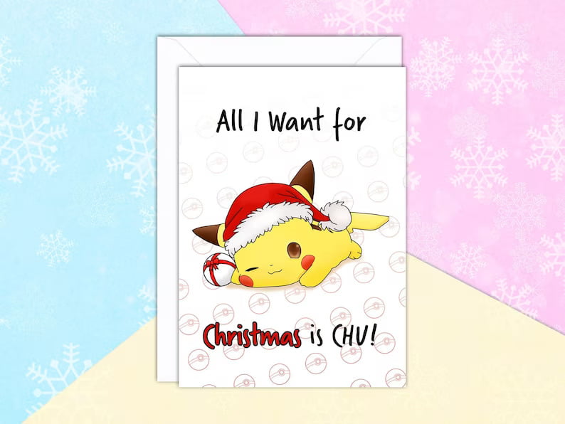 Pokemon Christmas cards