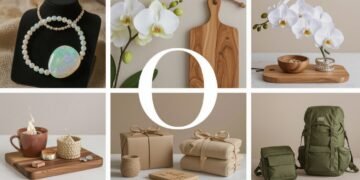 Collage of gifts that start with O