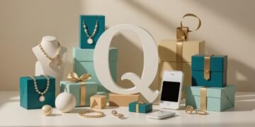 Collage of quirky gifts starting with Q