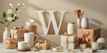 Collage of various gifts that start with W