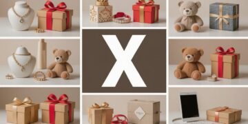 Collage of gifts starting with the letter X