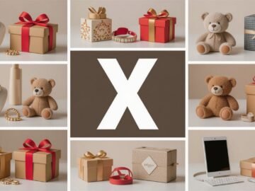 Collage of gifts starting with the letter X
