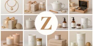 Collage of zesty gifts that start with Z
