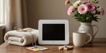 Collage of cozy, practical and personalized gifts for grandma